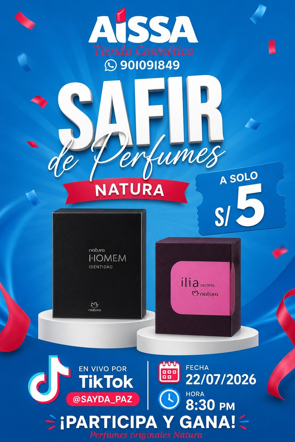 SORTEO DE PERFUMES NATURA ORIGINALES - sorteo de perfumes NATURA originales